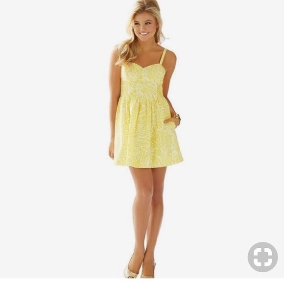 womens yellow sundress